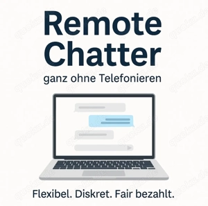 Wir Suchen Remote Chatter (20 % Provision, Homeoffice) 18+ Plattform