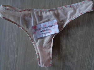Erotisch leicht durchsichtiger Tanga getragen für dich ! Getragene Slips uvm ! Schreib mir einfach !