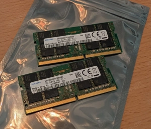 2 * 32GB Samsung SO-DIMM (64GB Kit) für Laptop MiniPC NAS