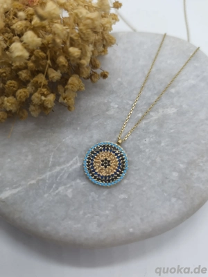 Echt Gold Halskette 14K (585) Nazar-design 