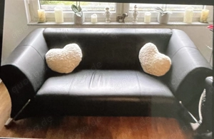 Rolf Benz Echtledercouch schwarz neuwertig