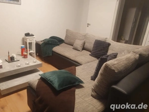 eckcouch schwarz grau 