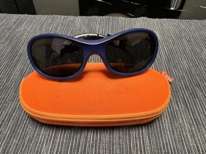 Kindersonnenbrille Real Shades Explorer Navy and Orange 0-2