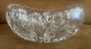 Bleikristallschale, Jardiniere Schleuderstern