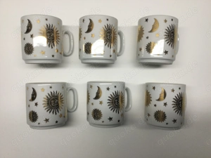 Rösler Porzellan Tassen Set Konvolut Sonne Mond Sterne