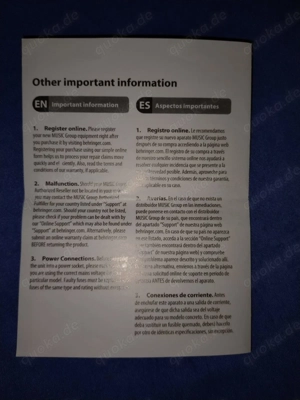 mini Mixer CX400 Stereo Professional Audio Series Passive. Nie benutzt Bild 7