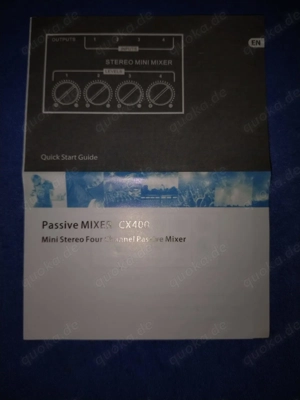 mini Mixer CX400 Stereo Professional Audio Series Passive. Nie benutzt Bild 9