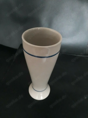 Keramik Vase grau hoch ca. 23cm Durchmesser ca. 9c