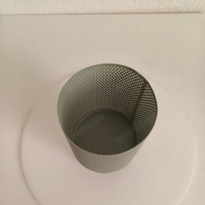 Teelichthalter Windlicht Metall grün Höhe ca. 13cm Bild 3