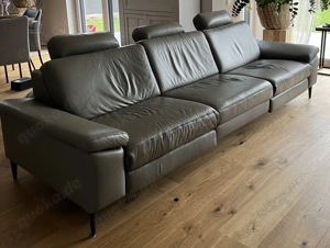 Polstergarnitur echt Leder elektrisch verstellbar 