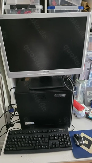 Computer Destop PC Hp i5 mit Windows 11  Bildschirm 22 zoll, Funkmaus Tastatur