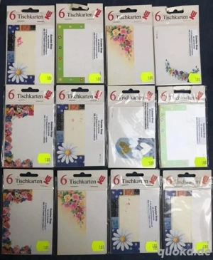 Versch. Tischkarten