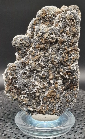 Mineralien: Chalcopyrit auf Pyrit auf Quarz   Glitzer Stufe !!!