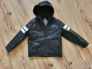 Lederjacke schwarz, Gr.110