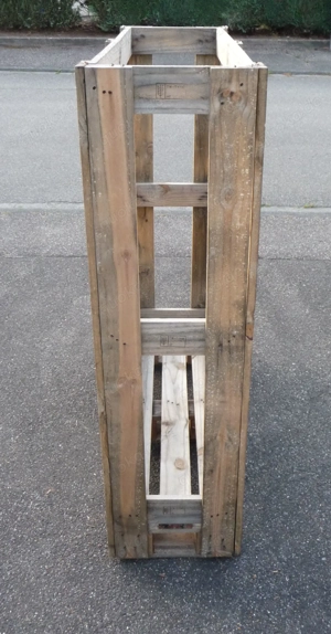 Kiste Holzkiste Gitterbox Brennholz Box Brennholzkiste Holz Lagerbox Lagerkiste Gitterbox Bild 4