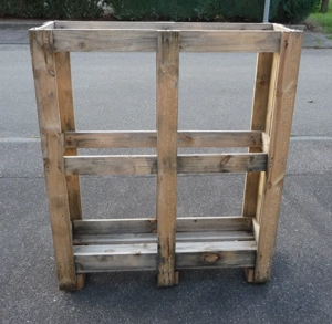 Kiste Holzkiste Gitterbox Brennholz Box Brennholzkiste Holz Lagerbox Lagerkiste Gitterbox Bild 3