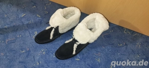 Damen Winterschuhe Größe 36 schwarz weiss