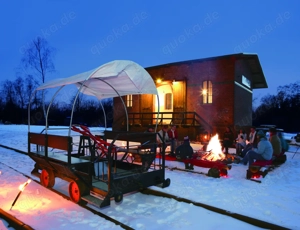 Wintertraum mit Draisine- Lagerfeuer- Fackelspaziergang und Essen