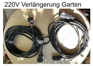 220V Verlängerung Garten   Baustelle