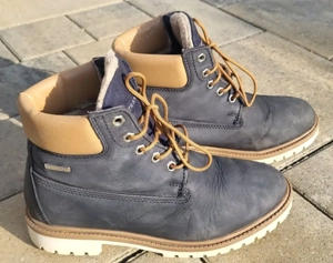 Schnürschuhe Boots Strandfein gr 38 Sympa Tex gefüttert