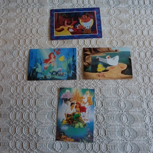 Vintage - Postkarten - Disney - Arielle + Die Schöne und das Biest, je Stück 3,00 Euro