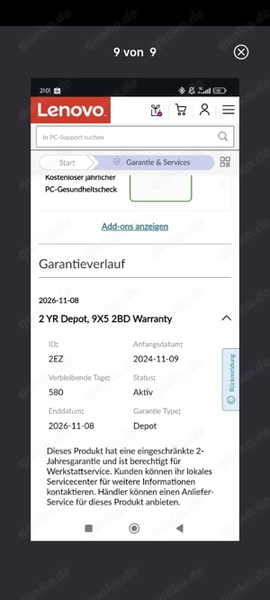 Laptop, Lenovo neu, mit Zubehör  Bild 3
