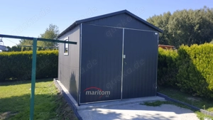 Blechgarage Doppelgarage Autogarage Schuppen Lagerraum