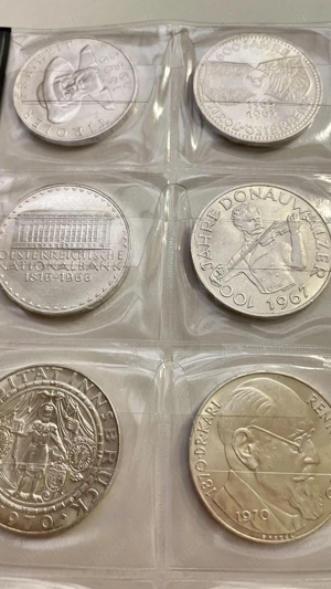 20 x 50 Schilling 1959-1974 Österreich, 334 Gramm Feinsilber