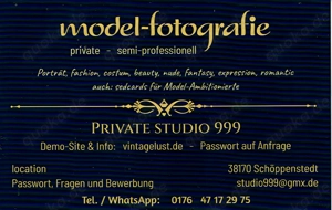 fotomodels, 18 - ca. 40 Jahre, Amateure, für seriöse, semi-professionelle model-fotografie gesucht