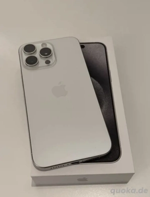 Apple Iphone 15 Pro Max 256gb Titan Weiß 5g Smartphone