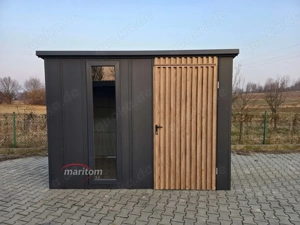 Blechgarage Schuppen Lagerraum Gartenbox Gartenhaus Gerätehaus