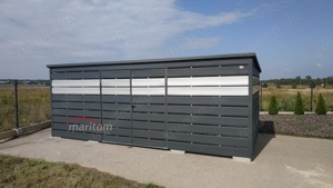 Müllhaus Gehäuse für Mülltonnen Müllverkleidung Mülleinhausungen Mülltonnenüberdachung 