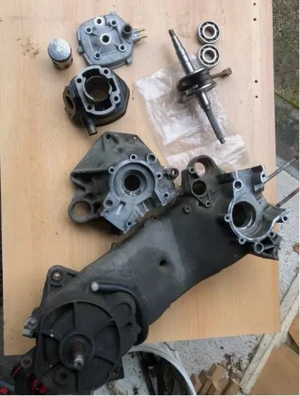 Motorgehäuse Minarelli liegend lang Typ MA-MY mit Getriebe