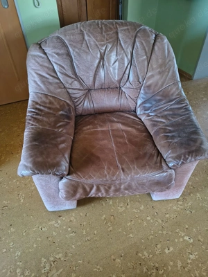 Leder Sessel braun Domino 4260WO26 von "Segmüller"- second hand