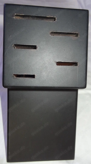 D Messerblock Holz schwarz groß f. 5 Messer H18,5, 29x10,5 kurze Zeit benutzt sehr gut erhalten 2kg