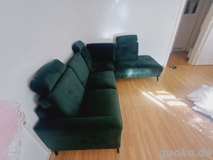 Verkaufe ein 3 Jahre alten Ecksofa Farbe grün  Bild 3