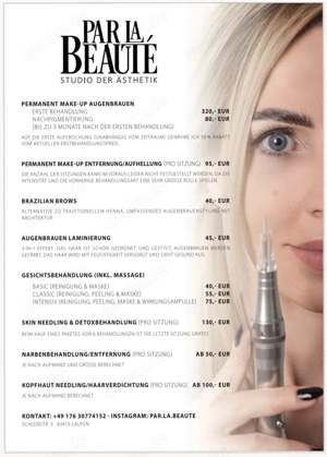 Ästhetik Studio   Permanent Make-up   Gesichts- und Körperbehandlungen