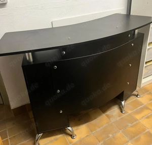 Kleine Empfangstheke schwarz gebraucht