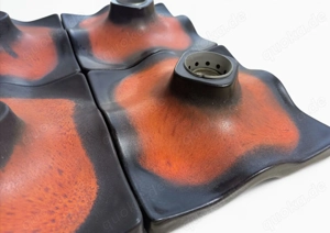 4 Pan Keramik Wandlampen   Originale aus den 60er 70er Jahren