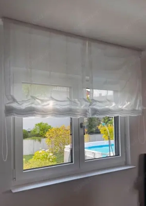 4 Schicke Vorhang Rollos, 90x160