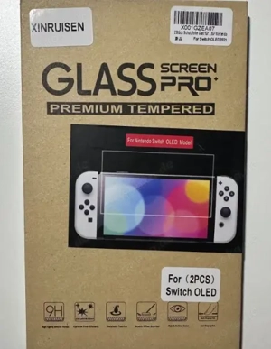 Nintendo Switch OLED Spielkonsole   9H Screenprotector Displayschutz NEU