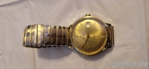 Goldene Schweizer automatische Armbanduhr  Bild 2