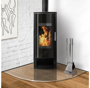 Glasbodenplatte für Kaminofen 110 x 110 cm 