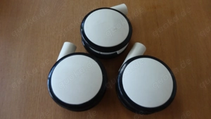 3 Stück weiß schwarze Möbelrollen Lenkrollen