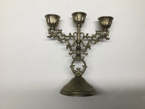 Messing Kerzenständer Vintage für drei Kerzen 