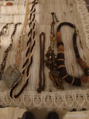 modeschmuck Set mit mehreren Teilen braun Päckchen  Bild 5