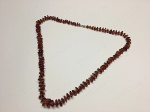 Bernstein Halskette Vintage Kette Dunkel