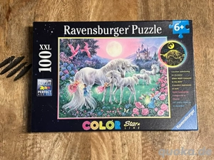 Ravensburger Einhörner Color Star Line 100XXL Puzzle