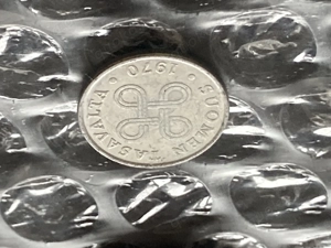 Münze Münzen Umlaufmünze Finnland 1 Penni 1970 Bild 2