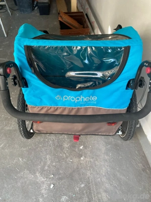 Zweisitzer Fahrradanhänger mit Joggerrad